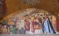 St. Mark`s body welcomed by the Venetians, mosaic, St. Mark`s Basilica Royalty Free Stock Photo