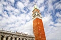 St Mark`s Campanile at Piazza San Marco in Venice, Italy Royalty Free Stock Photo