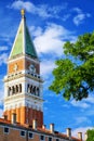 St Mark`s Campanile at Piazza San Marco in Venice, Italy Royalty Free Stock Photo