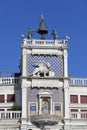 St Mark`s Clock tower Torre dell`Orologio on Piazza San Marco,Venice, Italy Royalty Free Stock Photo