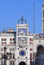 St Mark`s Clock tower Torre dell`Orologio on Piazza San Marco,Venice, Italy Royalty Free Stock Photo