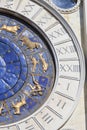 St Mark`s Clock tower Torre dell`Orologio on Piazza San Marco,Venice, Italy Royalty Free Stock Photo