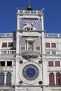 St Mark`s Clocktower Torre dell`Orologio on Piazza San Marco, St Mark`s Square, Venice, Italy