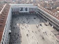 St Mark's Square air view Royalty Free Stock Photo