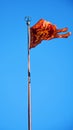 St. Mark`s Square and Venetian flag, in Venice, Italy Royalty Free Stock Photo