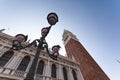 St. Mark Square Campanile in Venice, Italy. Royalty Free Stock Photo