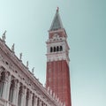 St. Mark Square Campanile in Venice, Italy. Royalty Free Stock Photo