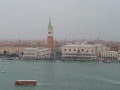 St Mark square seen fron St Mark basin in Venice