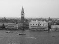 St Mark square in Venice in black and white