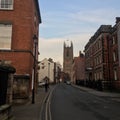 St Marry Street - Derby Cathedral Derbyshire UK Royalty Free Stock Photo