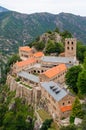 St Martin du Canigou monastery Royalty Free Stock Photo