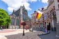 St. Martin`s Cathedral and Utrecht university on central square, Netherlands Royalty Free Stock Photo