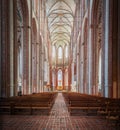 St. Mary Church Marienkirche Interior - Lubeck, Germany Royalty Free Stock Photo