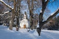 St. Mary Magdalene Chapel in winter, Modra, Slovakia