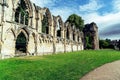 St. Mary's Abbey, museum garden in York city, England