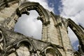 St Mary's Abbey ruin,view of old wall in York, England, United Kingdom