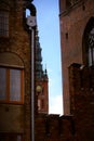 St. Mary`s Basilica in Gdansk fragment of the building wall detail element