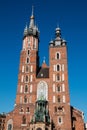 St. Mary's catholic church in Krakow, Poland Royalty Free Stock Photo