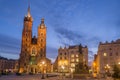 St Mary s Church at Main Market Square in Cracow, Poland Royalty Free Stock Photo