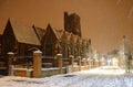 St Mary's Church In The Snow Royalty Free Stock Photo