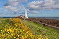 ST Mary`s Lighthouse Royalty Free Stock Photo