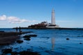 St Mary`s Lighthouse and causeway