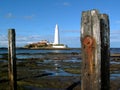 St Mary's Lighthouse and Rust Royalty Free Stock Photo