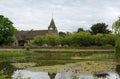 St Mary the Virgin Church. Village Pond. Buckland, Surrey. UK Royalty Free Stock Photo