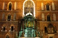 St. Mary's Basilica (Church of Our Lady Assumed into Heaven) in Krakow, Poland at night Royalty Free Stock Photo