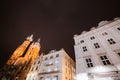 St Mary's Basilica or Mariacki Church in the Old Town of Krakow or Cracow, Poland. Royalty Free Stock Photo