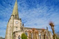 Portrait of St Marys church Uttoxeter Royalty Free Stock Photo