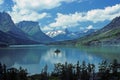 St Marys lake in Glacier NP Royalty Free Stock Photo