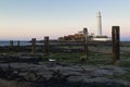 St Marys Lighthouse and Island at Whitley Bay, North Tyneside, England, UK. Royalty Free Stock Photo