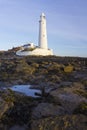 St Marys Lighthouse and Island at Whitley Bay, North Tyneside, England, UK.