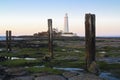 St Marys Lighthouse and Island at Whitley Bay, North Tyneside, England, UK.