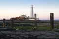 St Marys Lighthouse and Island at Whitley Bay, North Tyneside, England, UK.