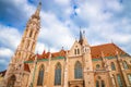 St. Matthias Church in Fisherman Bastion in Budapest, Hungary Royalty Free Stock Photo