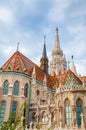 St. Matthias Church in Fisherman Bastion in Budapest, Hungary Royalty Free Stock Photo