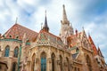 St. Matthias Church in Fisherman Bastion in Budapest, Hungary Royalty Free Stock Photo