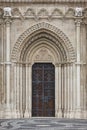 St. Matthias neogothical church facade and arch in Budapest. Hungary Royalty Free Stock Photo