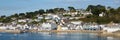 St Mawes Cornwall Roseland Peninsula panoramic view Royalty Free Stock Photo