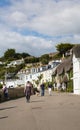 St Mawes Cornwall visitors to the town in beautiful weather