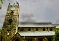 Light on Haworth Church