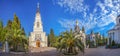 Panorama of the Cathedral Complex of Michael the Archangel in Sochi, Russia