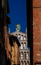 Lucca historic center with St Michael Church