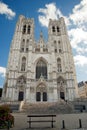 St. Michael and Gudula Cathedral. Brussels. Belgium Royalty Free Stock Photo