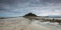 St. Michael`s Mount castle - panoramic view Royalty Free Stock Photo