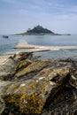 St Michael`s Mount in South Cornwall, England Royalty Free Stock Photo