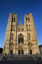 St. Michael and St. Gudula Cathedral - Brussels Royalty Free Stock Photo