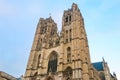 St. Michael and St. Gudula Cathedral in Brussels, Belgium Royalty Free Stock Photo